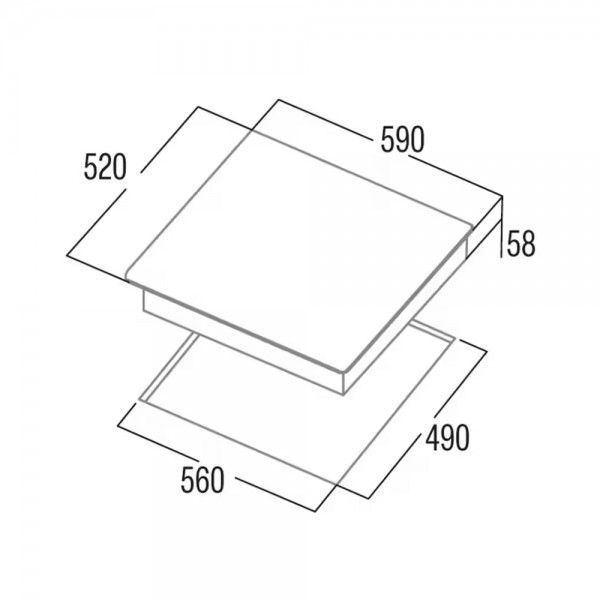 Placa de Indu��o CATA IB 6403E2 BK