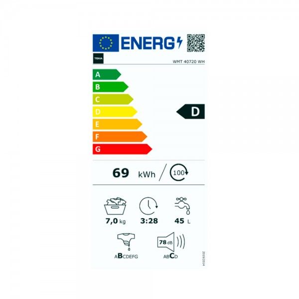 M�quina de Lavar Roupa TEKA WMT 40720 WH