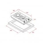 Placa a G�s TEKA EFX 30.1 2G AI AL CI