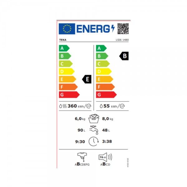 M�quina de Lavar e Secar Roupa de Encastre TEKA LSI6 1480
