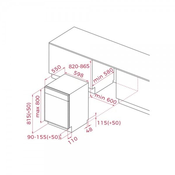 M�quina de Lavar Loi�a de Encastre TEKA DFI 46960