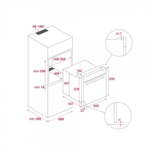 Forno TEKA NEO HSB 6466 FBK