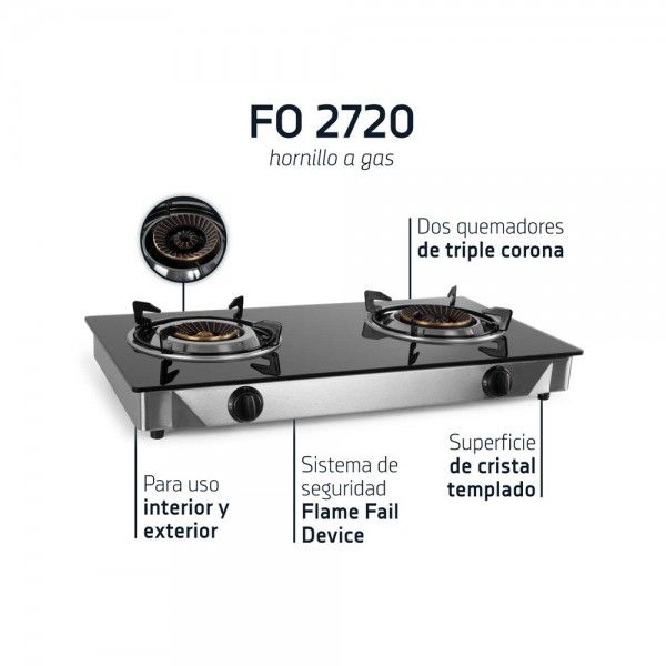 Fogão Portátil ORBEGOZO FO 2720 Fogão Portátil ORBEGOZO FO 2720