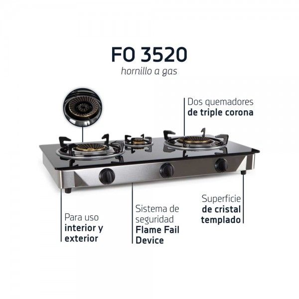 Fogão Portátil ORBEGOZO FO 3520 Fogão Portátil ORBEGOZO FO 3520