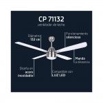 Ventoinha de Teto ORBEGOZO CP 71132