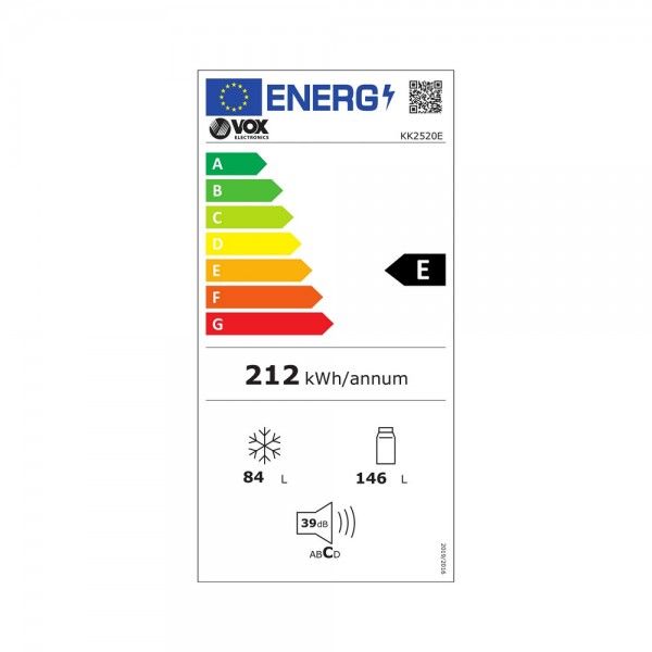 Frigor�fico Combinado VOX KK2520E