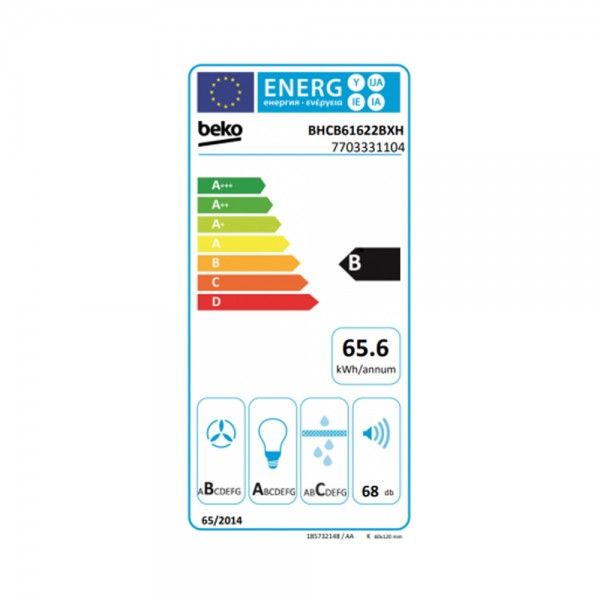 Exaustor BEKO BHCB 61622 BXH