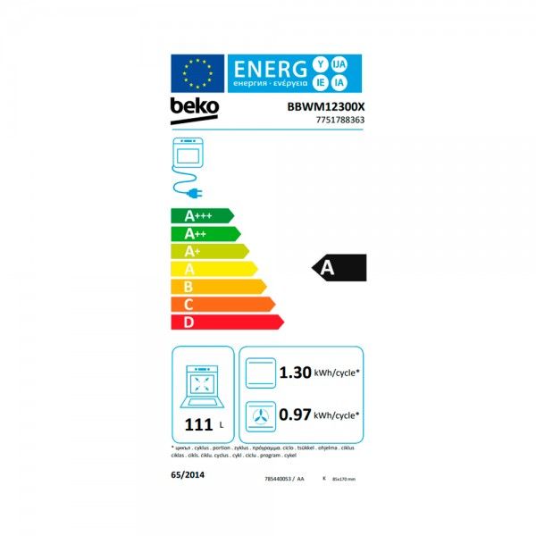 Forno BEKO BBWM12300X