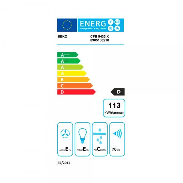 Exaustor Convencional BEKO CFB 9433 X
