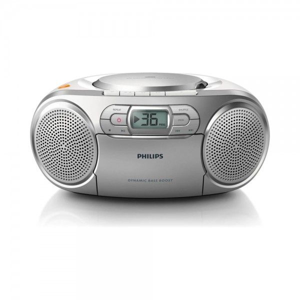 R�dio Leitor de CDs/K7 PHILIPS AZ127/12