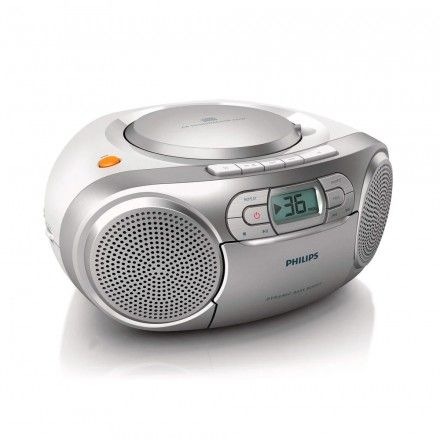 R�dio Leitor de CDs/K7 PHILIPS AZ127/12