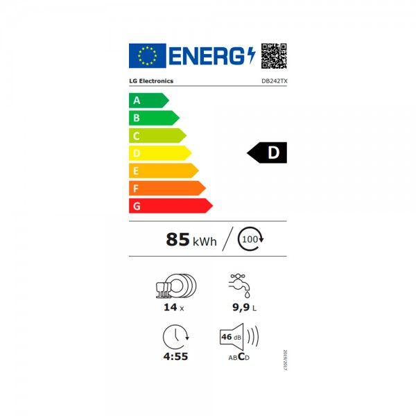 M�quina de Lavar Loi�a de Encastre LG DB242TX