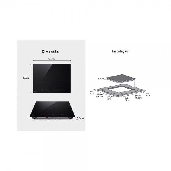 Placa de Indu��o LG CI5Z2423BN