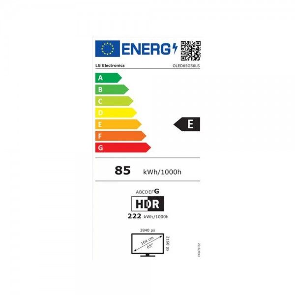 TV LG OLED65G56LS (OLED Evo Gallery - 4K Ultra HD - Smart TV - 165 cm)
