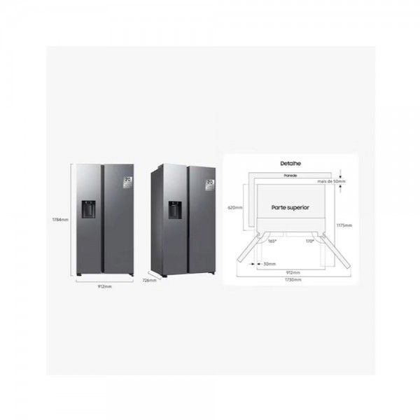 Frigor�fico Americano SAMSUNG RS70F66KCTEF