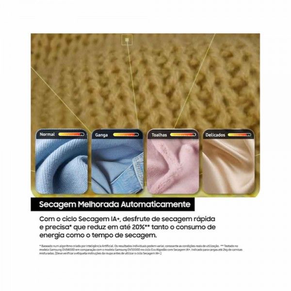 M�quina de Secar Roupa SAMSUNG DV90DG6845LEU3