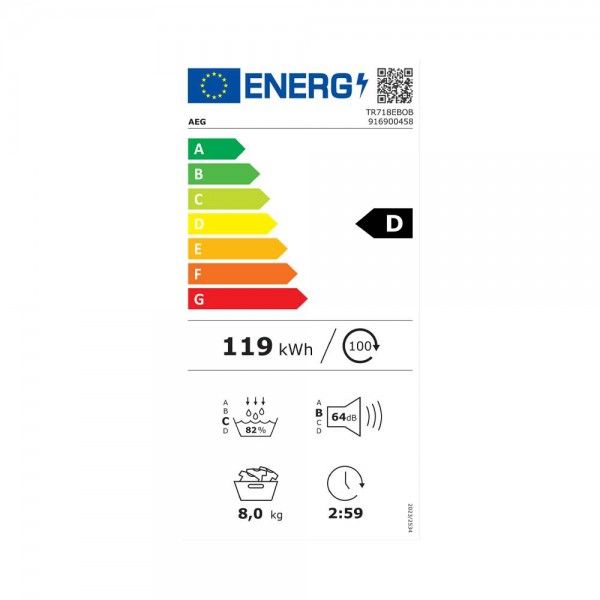 M�quina de Secar AEG TR718EBOB