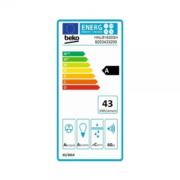 Exaustor de Integrar BEKO HNU51630SH Exaustor de Integrar BEKO HNU51630SH