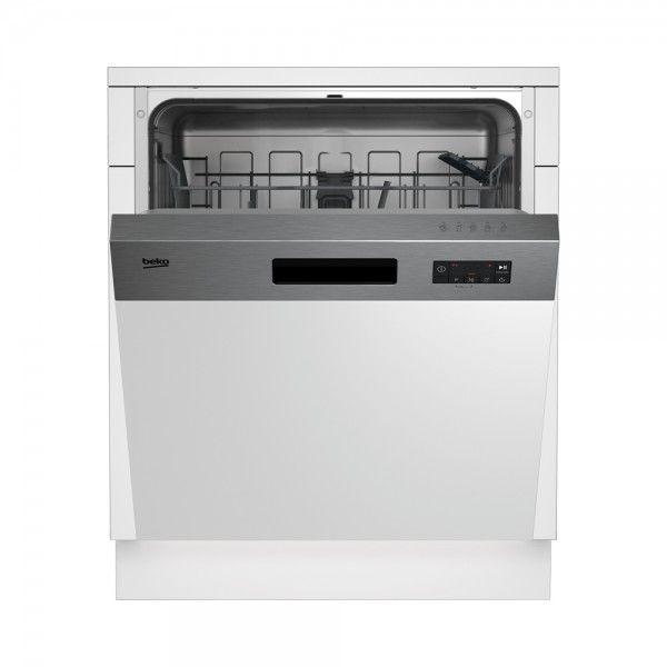 Máquina de Lavar Loiça Semi-Encastrável BEKO BDSN153E3X Máquina de Lavar Loiça Semi-Encastrável BEKO BDSN153E3X