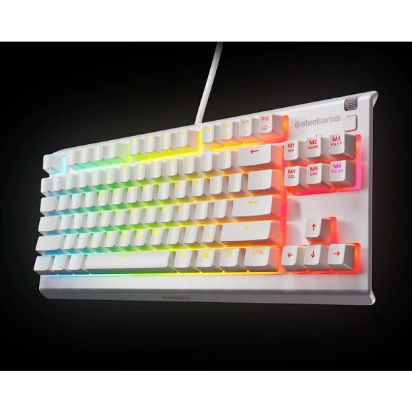 TECLADO STEELSERIES APEX 3 TKL LAYOUT US BRANCO 64819 TECLADO STEELSERIES APEX 3 TKL LAYOUT US BRANCO 64819
