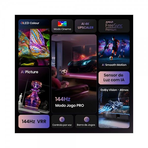 TV HISENSE 43' 43E7Q PRO (QLED - 4K Ultra HD - Smart TV - 108 cm)