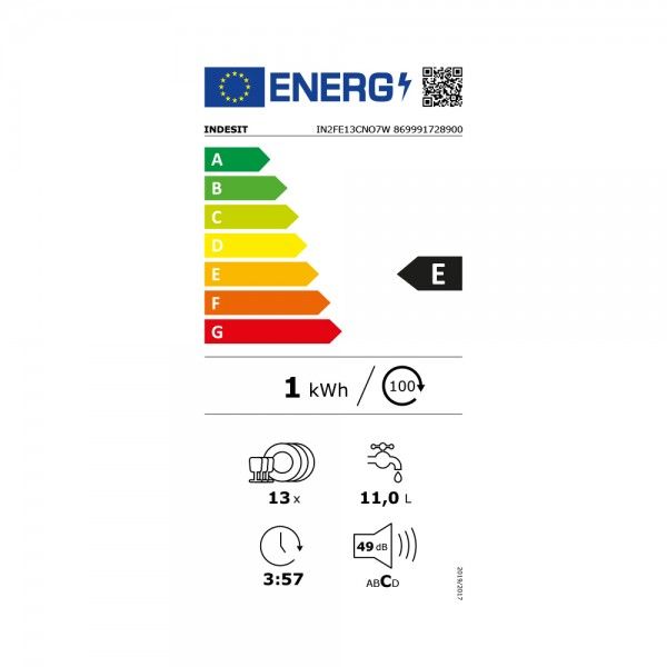 M�quina de Lavar Loi�a INDESIT IN2FE13CNO7W