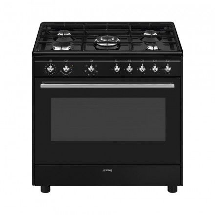 Fog�o com Placa a G�s SMEG CX91GMBL