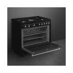Fog�o com Placa a G�s SMEG CX91GMBL