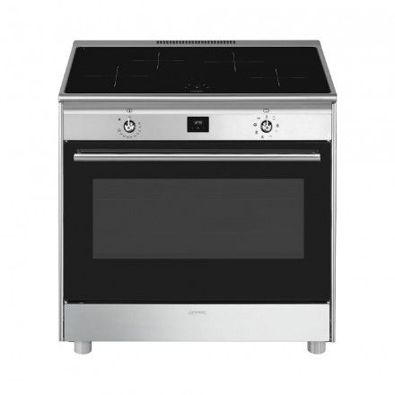 Fog�o com Placas de Indu��o SMEG CG90CIXT