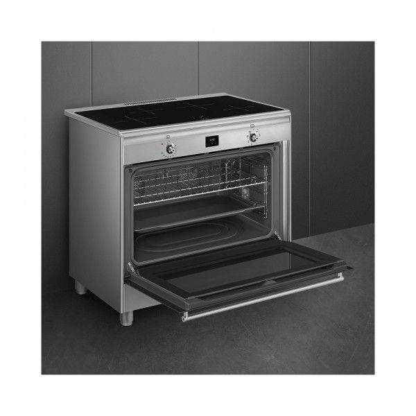 Fog�o com Placas de Indu��o SMEG CG90CIXT