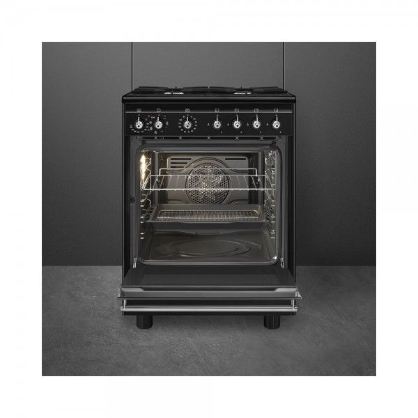 Fog�o com Placa a G�s SMEG CX61GMBL
