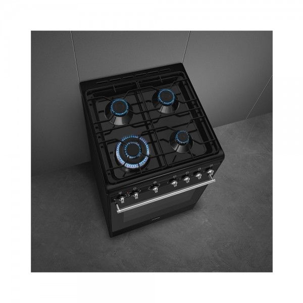 Fog�o com Placa a G�s SMEG CX61GMBL