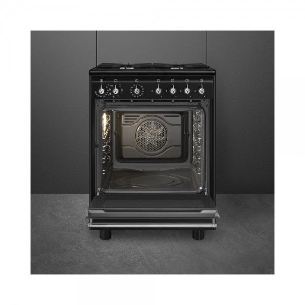 Fog�o com Placa a G�s SMEG CX61GMBL