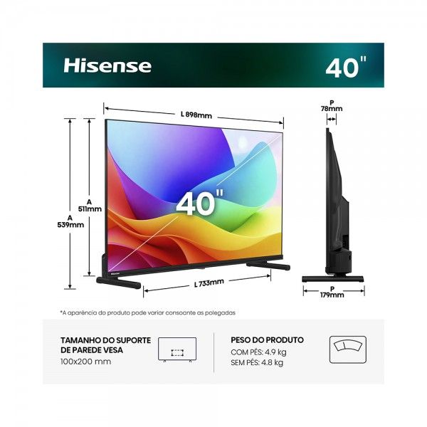 TV HISENSE 40