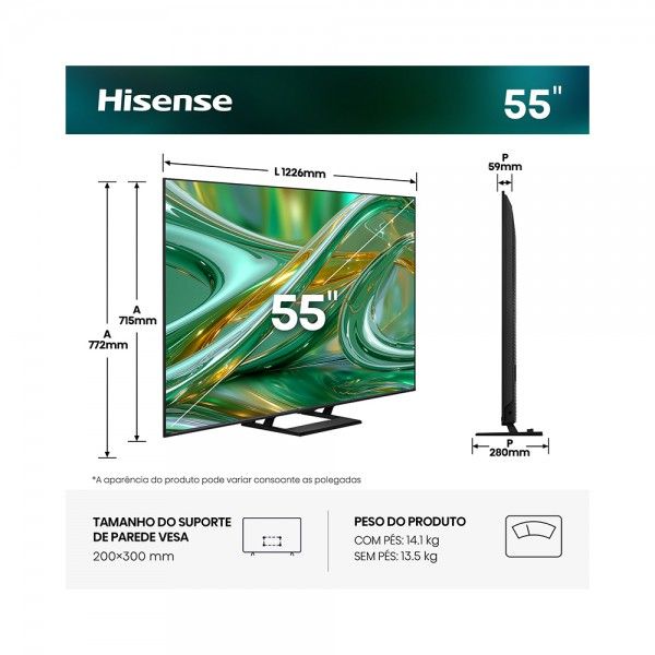 TV HISENSE 55