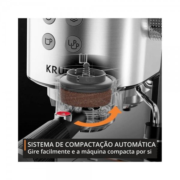 M�quina de Caf� Manual KRUPS Virtuoso + Tamping XP499EE0