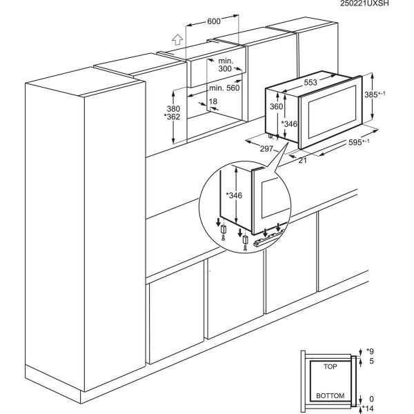 Micro-ondas de Encastre ELECTROLUX LMS4203TMK