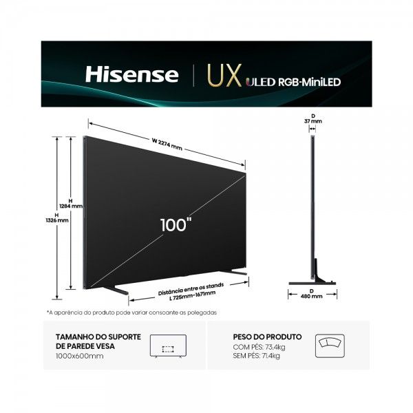 TV HISENSE 100