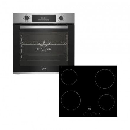 Placa Vitrocer�mica BEKO HIC 64400 E + Forno BEKO BBIE12300XD