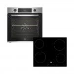 Placa Vitrocer�mica BEKO HIC 64400 E + Forno BEKO BBIE12300XD