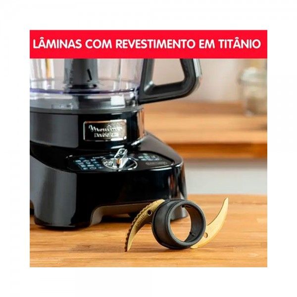 Processador de Alimentos MOULINEX Double Force Black FP821811