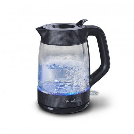 Jarro El�trico MOULINEX Morning Glass Black Knight BY2G08E0