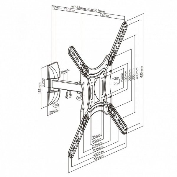 Suporte de TV Napofix 050