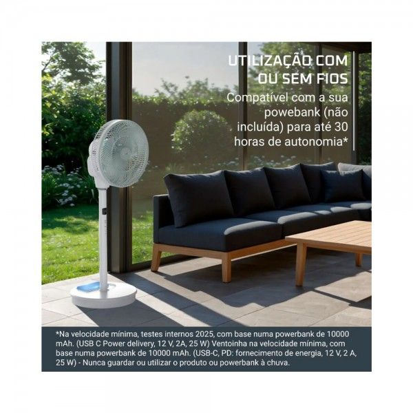 Ventoinha de P� ROWENTA Turbo Silence Compact 3D Nomad QV5050F0