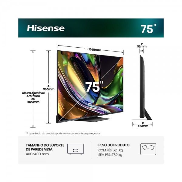 TV HISENSE 75