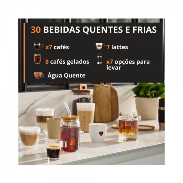 M�quina de Caf� Autom�tica KRUPS Sensation Elite EA918GE0