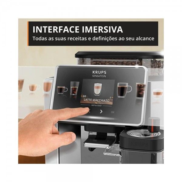 M�quina de Caf� Autom�tica KRUPS Sensation Elite EA918GE0