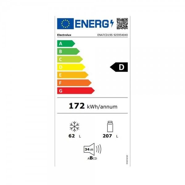 Frigor�fico Combinado de Encastre ELECTROLUX ENA7CD19S