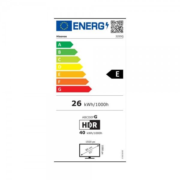 TV HISENSE DECO 32S5Q (QLED - 32'' - 81 cm - Full HD - Smart TV)