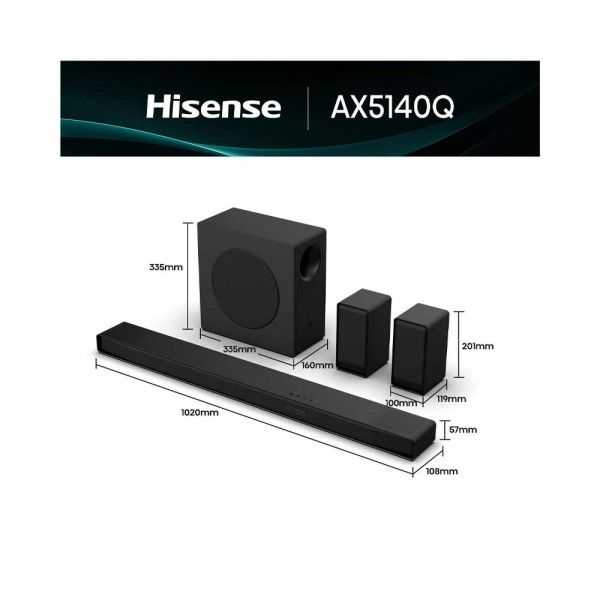 Soundbar HISENSE S�rie AX AX5140Q